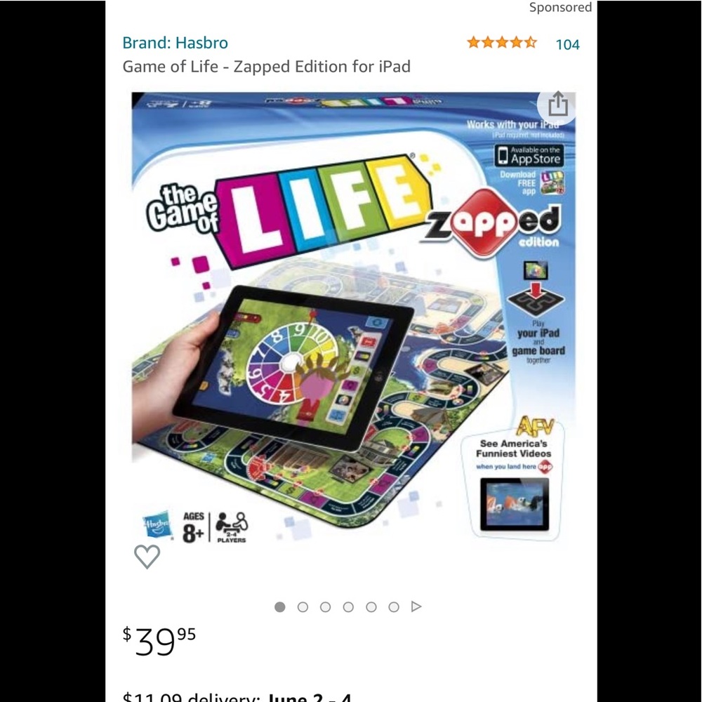The Game of Life Zapped Edition (iPad NOT incld)